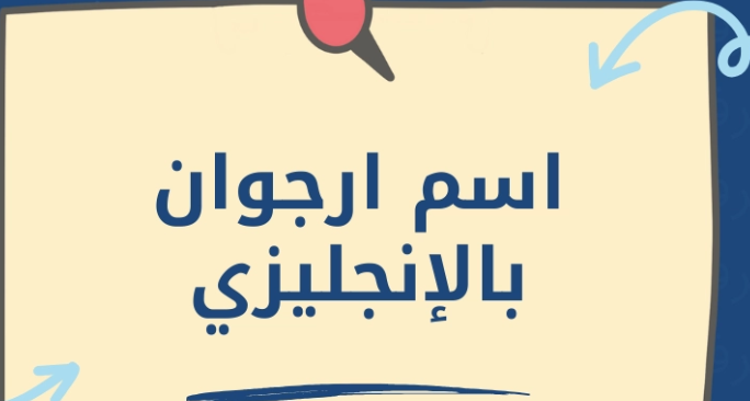 اسم ارجوان بالإنجليزي