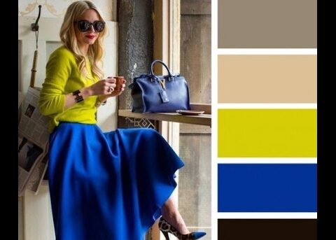 تنسيق اللون الأزرق في الملابس