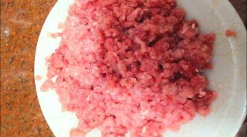 طريقة تعصيج اللحمة المفرومة