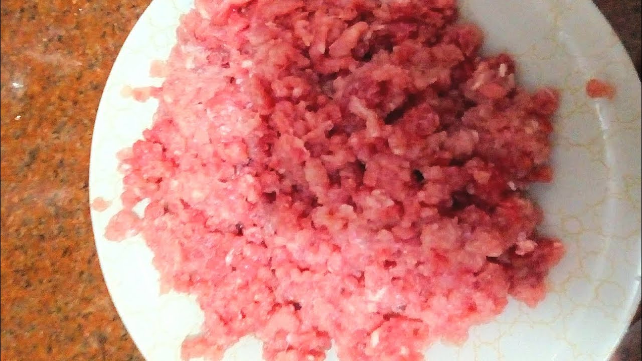 طريقة تعصيج اللحمة المفرومة