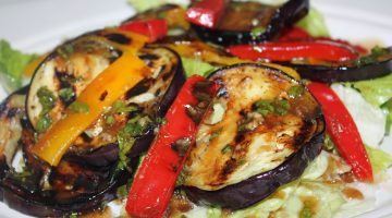 السعرات الحرارية في الباذنجان المشوي