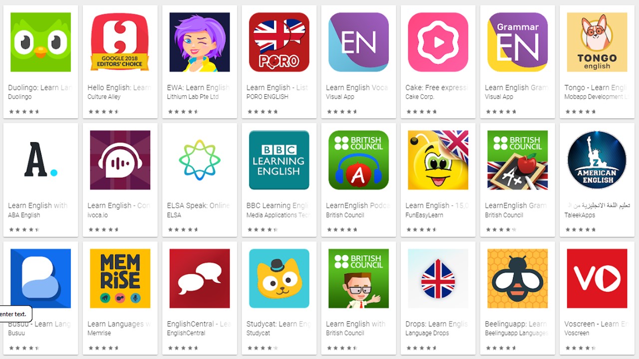 افضل التطبيقات لتعلم اللغة الإنجليزية