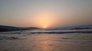 وصف البحر الهادئ والصافي