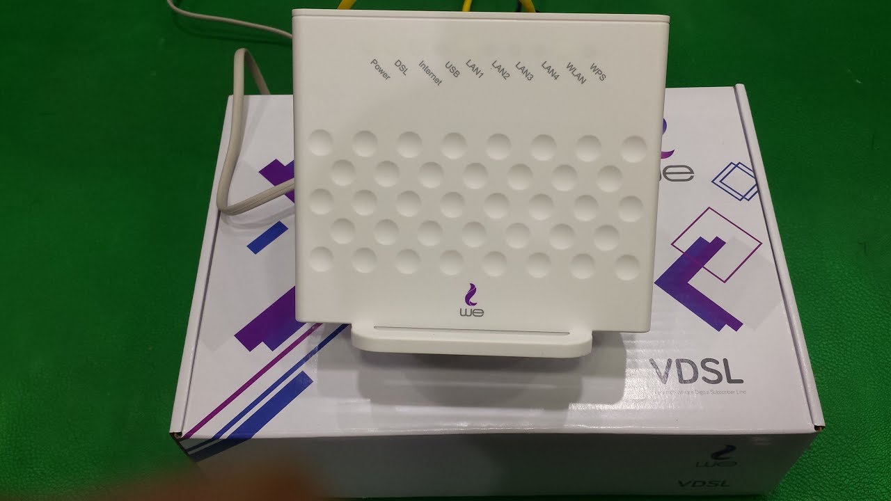 معرفة سرعة النت من الراوتر we الجديد VDSL