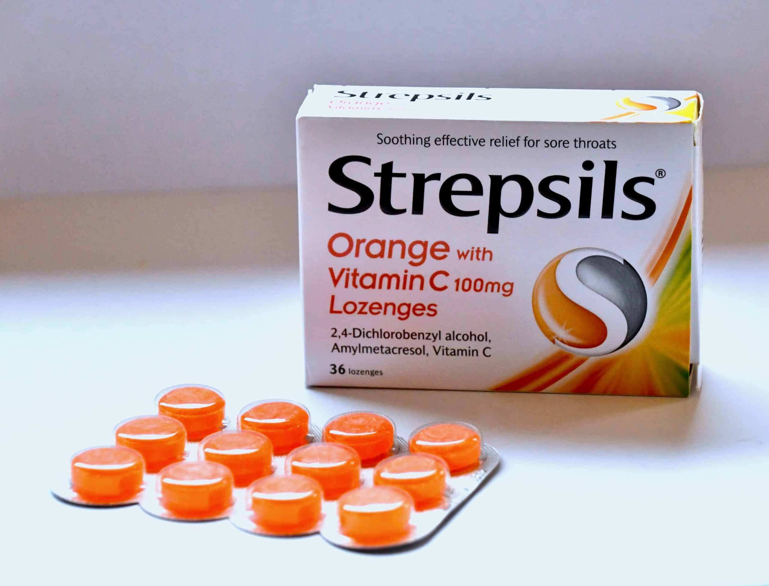 أقراص ستربسلز Strepsils استحلاب لعلاج التهاب الحلق