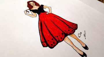 مين حلمت بفستان أحمر وجابت ولد