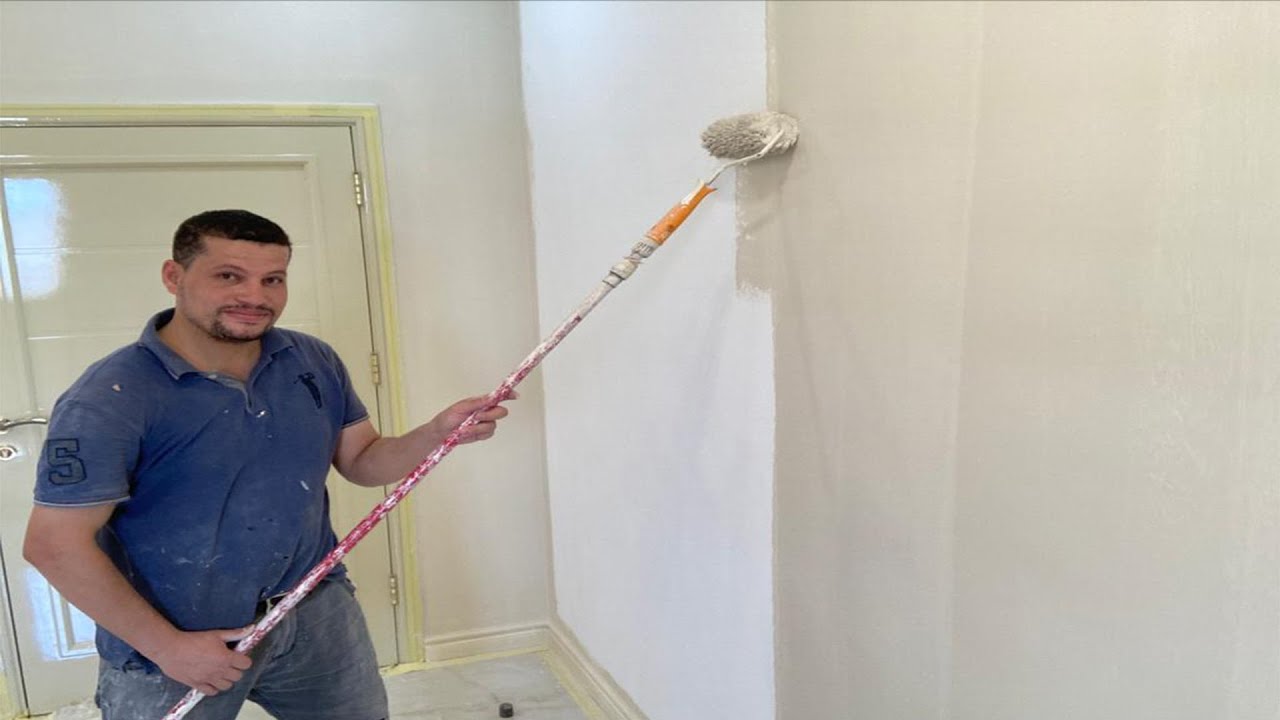 طريقة دهان الحوائط بالبلاستيك بالصور